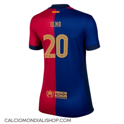 Maglie da calcio Barcelona Dani Olmo #20 Prima Maglia Femminile 2024-25 Manica Corta